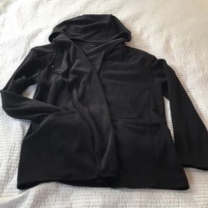 Zella drape-front hooded sweatshirt